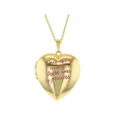 In Season Jewelry Special Princess Pink Crown Photo Heart Locket Necklace Girls Pendant 16 In Season Jewelry Special Princess Pink Crown Photo Heart Locket Necklace Girls Pendant 16